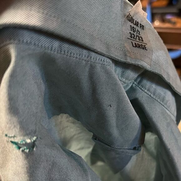 Tommy Hilfiger Regular Fit Sea Foam Ls Button down - Picture 3 of 5